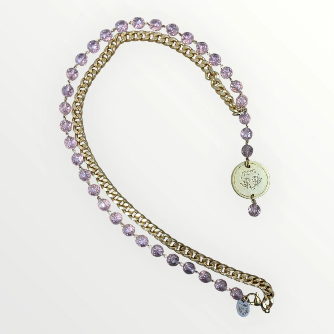 MOMI - COLLANA FRANCESCA LUNGA MEDAGLIA - Image 13