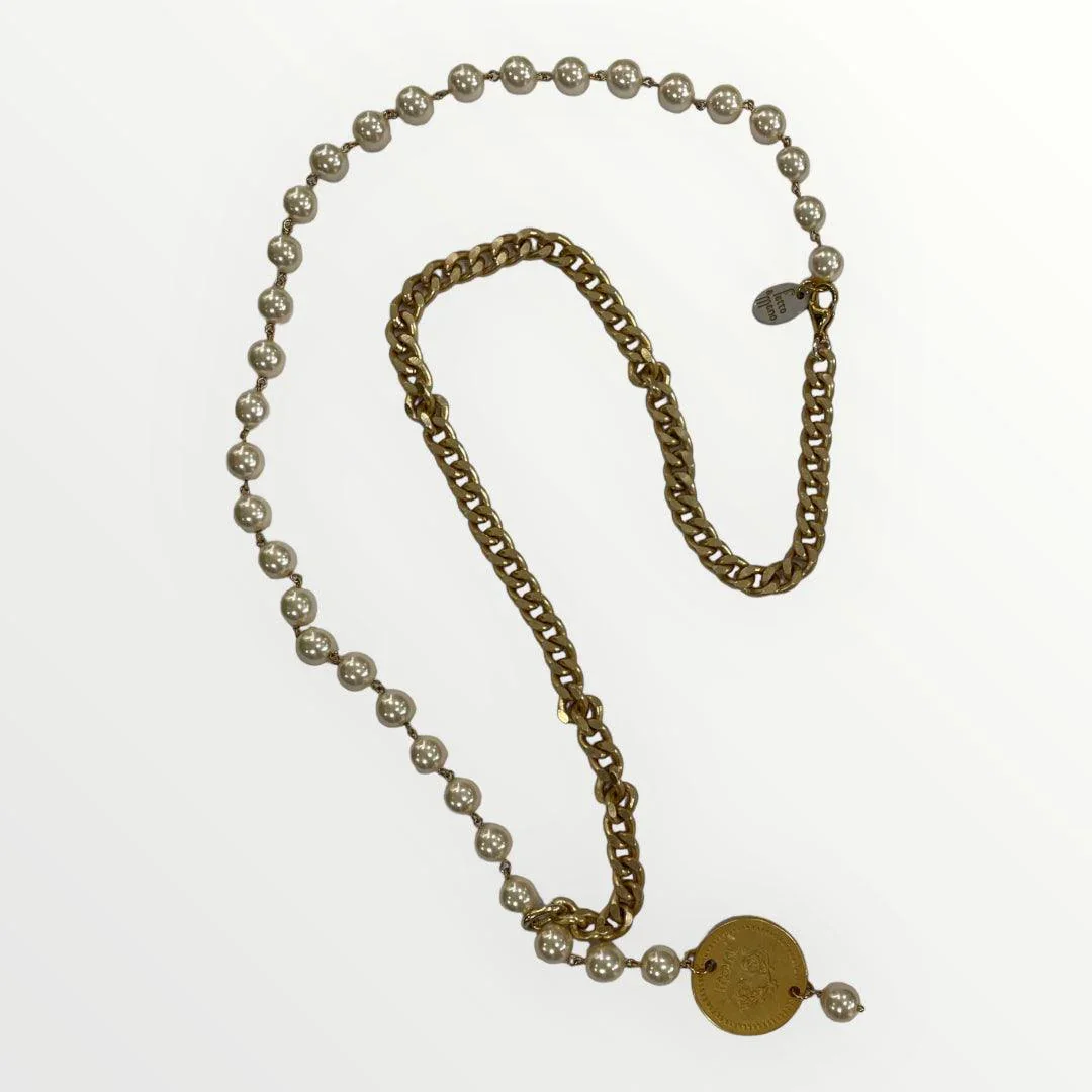 MOMI - COLLANA FRANCESCA LUNGA MEDAGLIA - Image 14