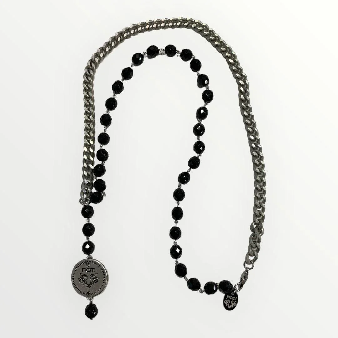 MOMI - COLLANA FRANCESCA LUNGA MEDAGLIA - Image 3