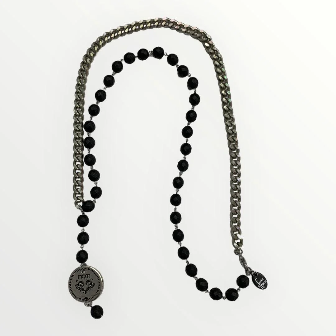 MOMI - COLLANA FRANCESCA LUNGA MEDAGLIA - Image 4