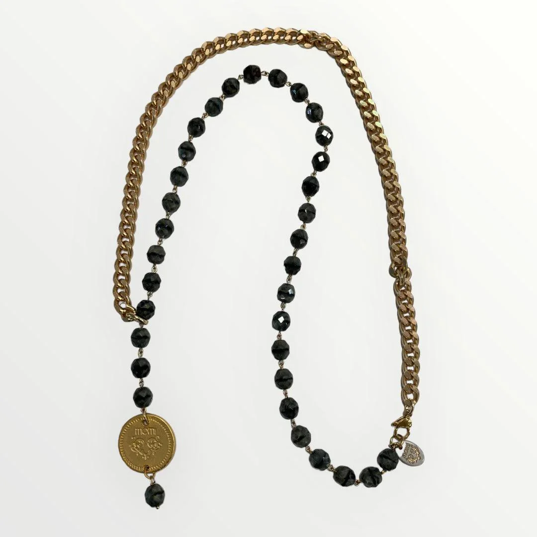 MOMI - COLLANA FRANCESCA LUNGA MEDAGLIA - Image 5