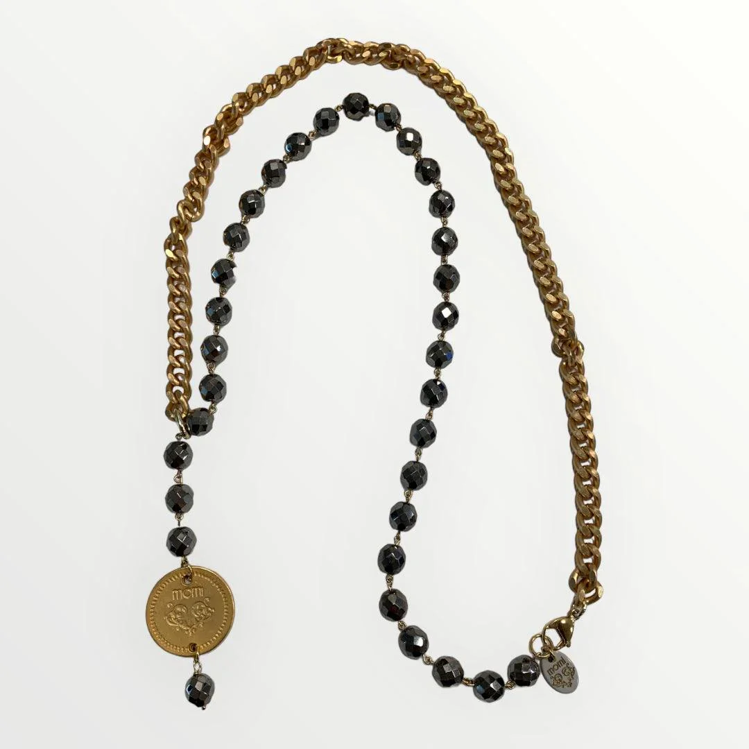 MOMI - COLLANA FRANCESCA LUNGA MEDAGLIA - Image 7