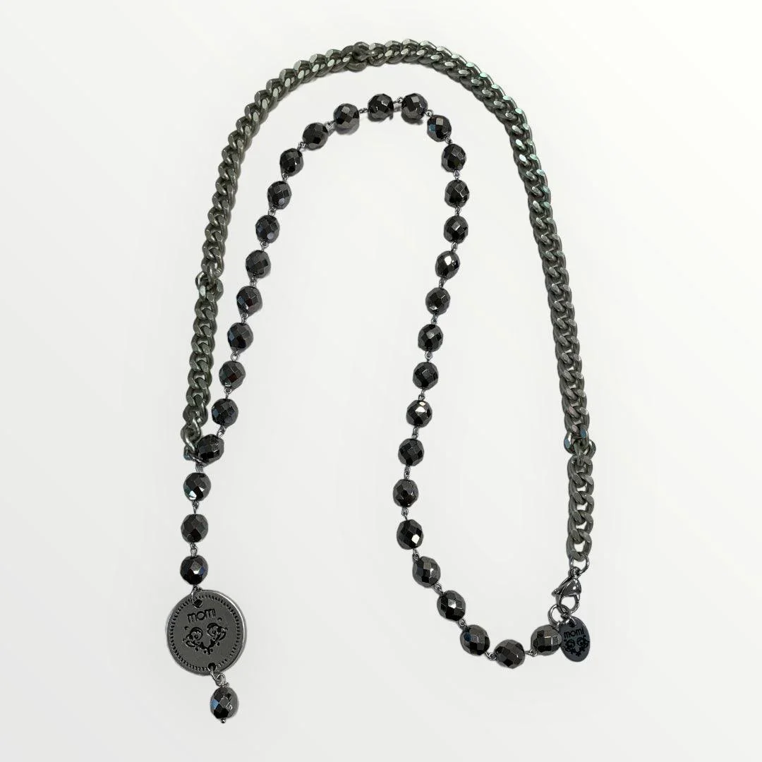 MOMI - COLLANA FRANCESCA LUNGA MEDAGLIA - Image 8