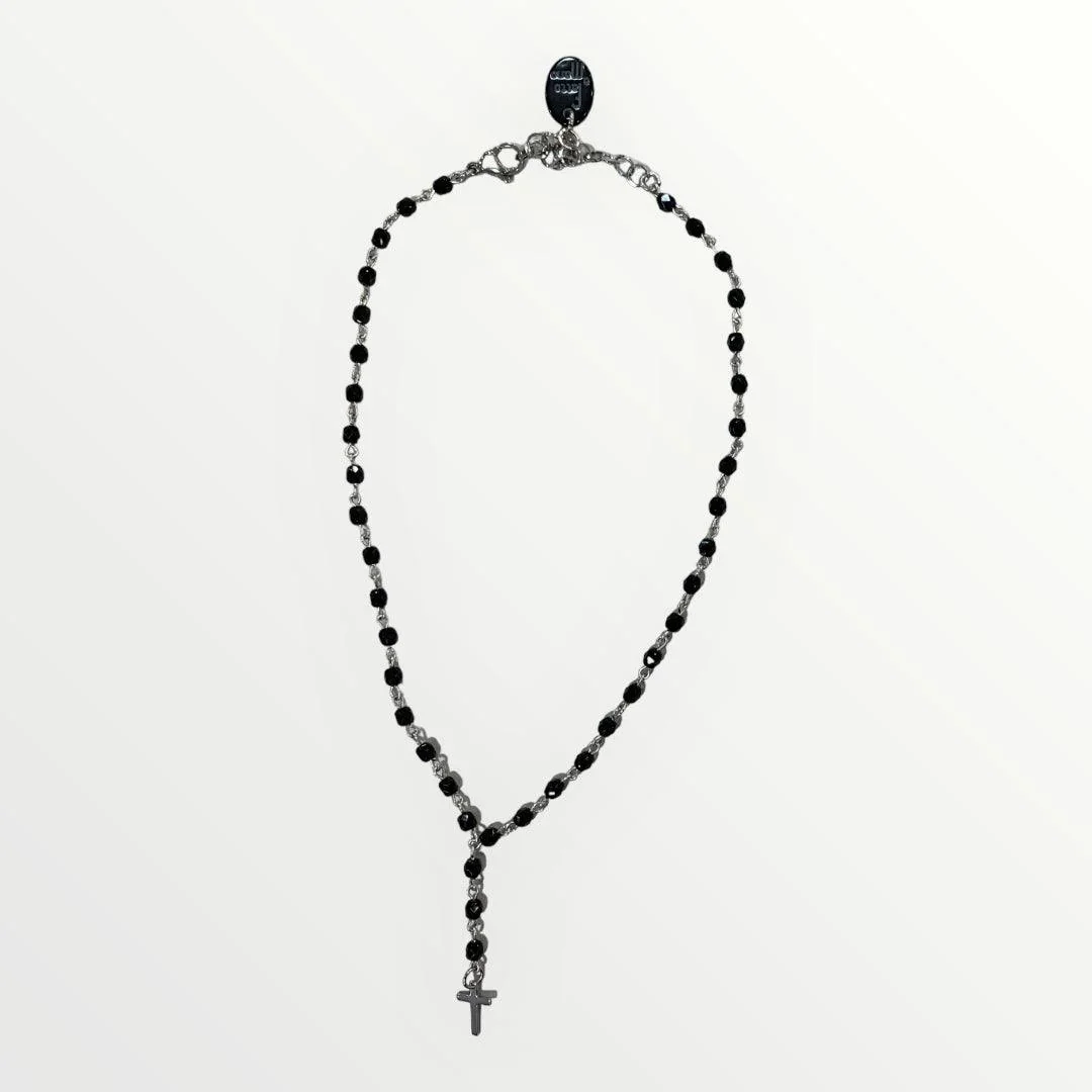 MOMI - COLLANA ROSARIO CORTO CROCE - Image 3