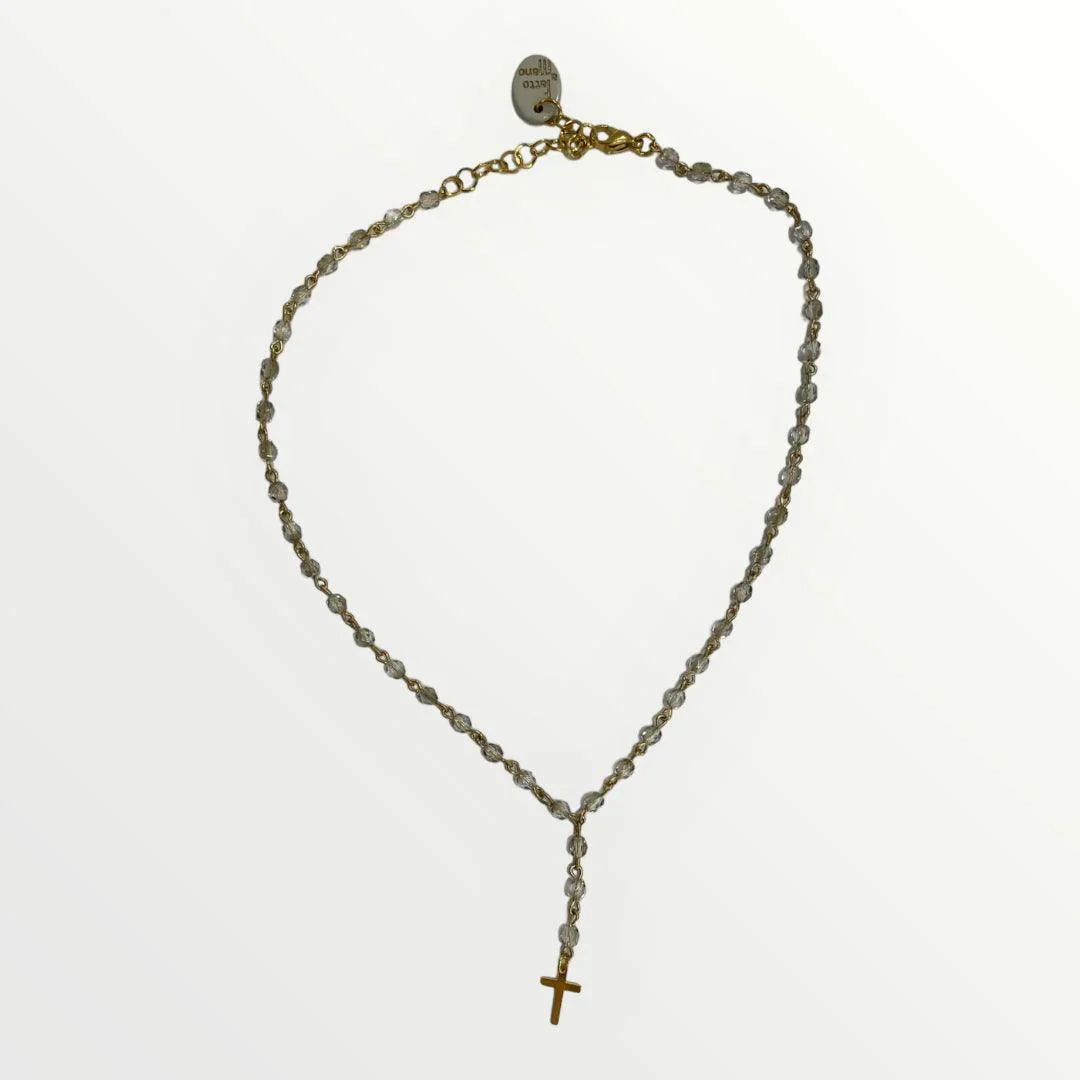 MOMI - COLLANA ROSARIO CORTO CROCE - Image 6