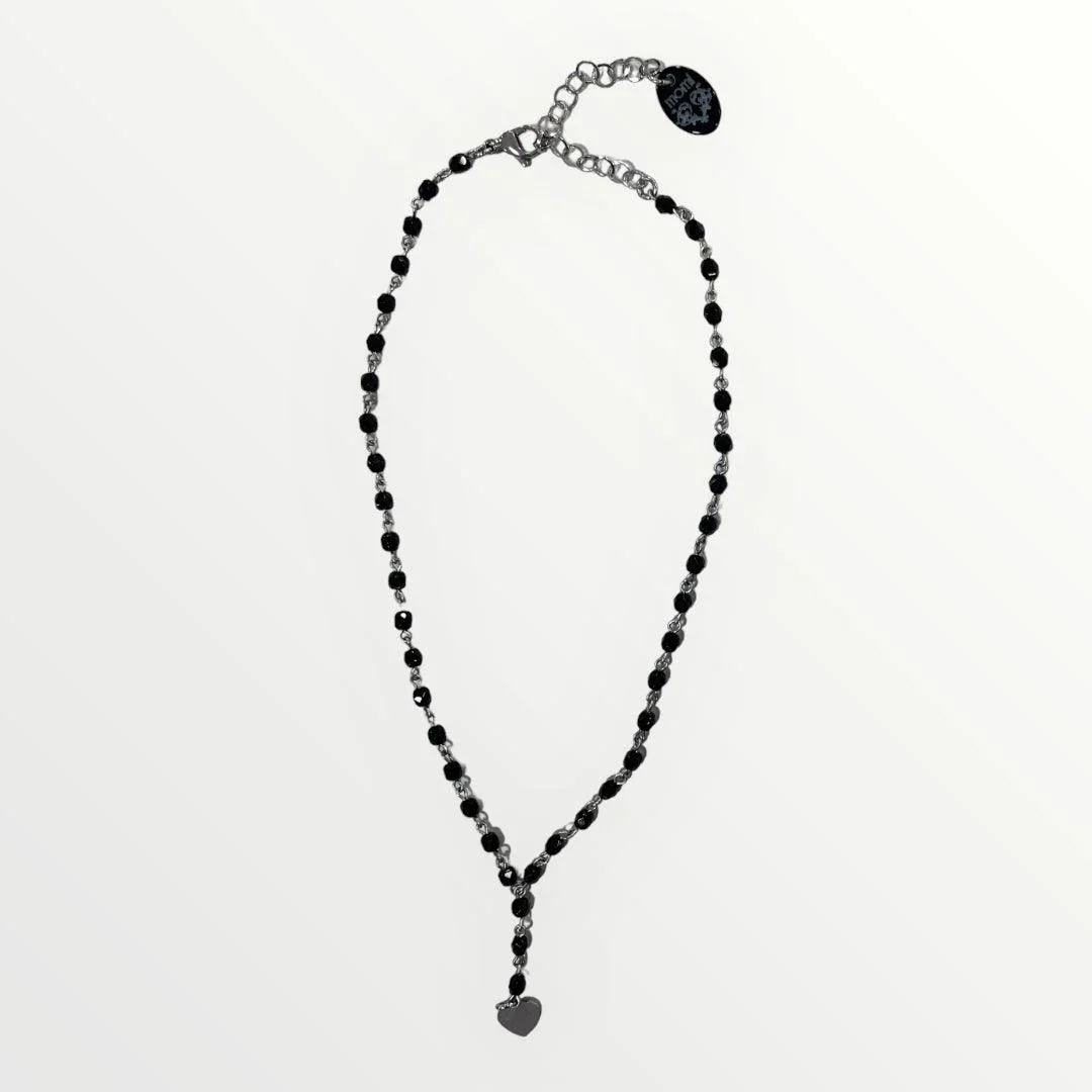 MOMI - COLLANA ROSARIO CORTO CUORE - Image 3